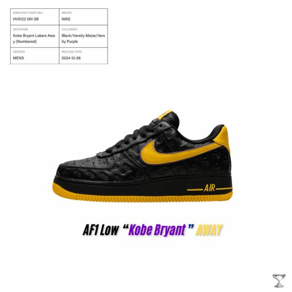 Air Force 1 Low Retro "Kobe Bryant" Black